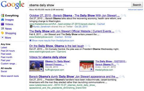 Hinweise von Freunden flie&szlig;en in die Suchergebnisse ein.